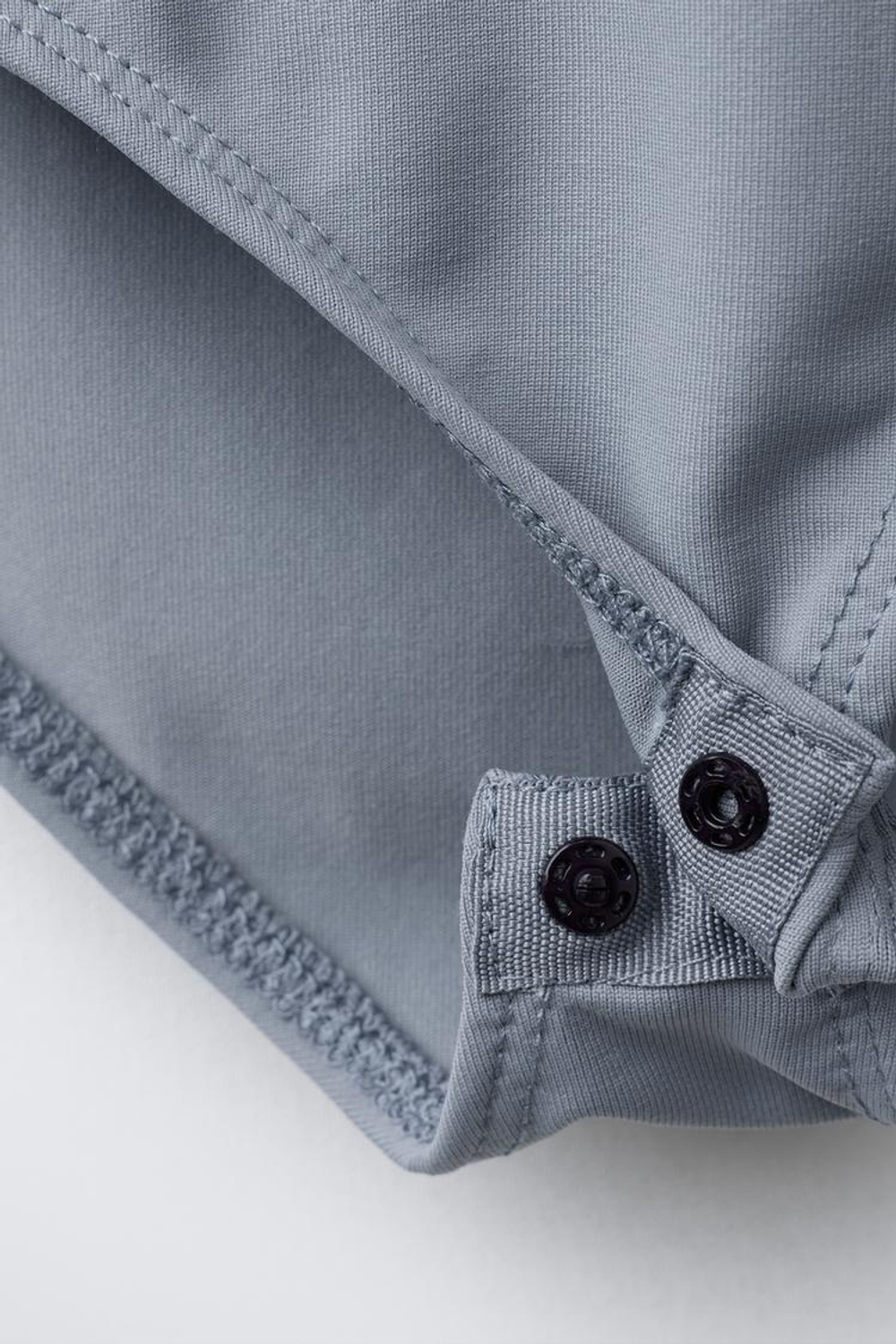 ZARA БОДИ ИЗ ПОЛИАМИДА С УЗЛОМ, СИНИЙ