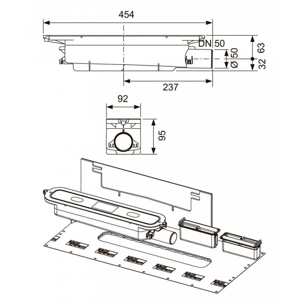 Профиль для душа TECEdrainprofile, 671210, 120 см, нержавеющая сталь глянцевая