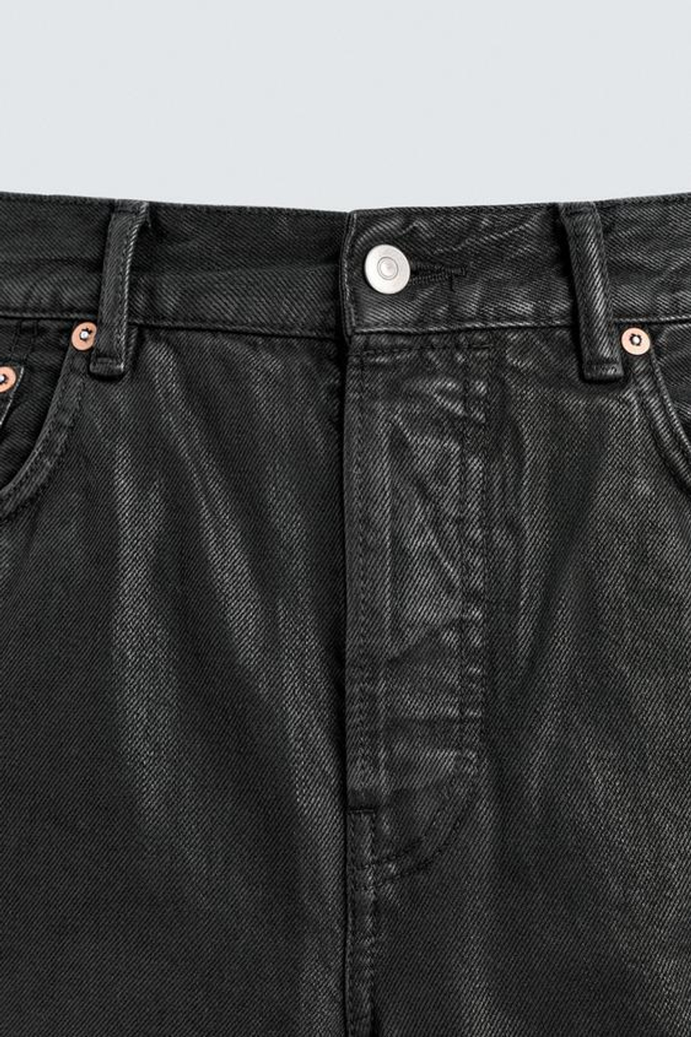 ZARA ДЖИНСЫ ПРЯМОГО КРОЯ ДЛИНОЙ ДО ЩИКОЛОТКИ - LIMITED EDITION, ЧЕРНЫЙ