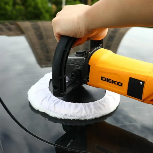 Шлифмашина полировальная сетевая DEKO DKP1500, 180 мм, 1500 Вт