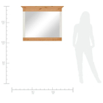 Зеркало Хельсинки в прихожую в деревянной раме