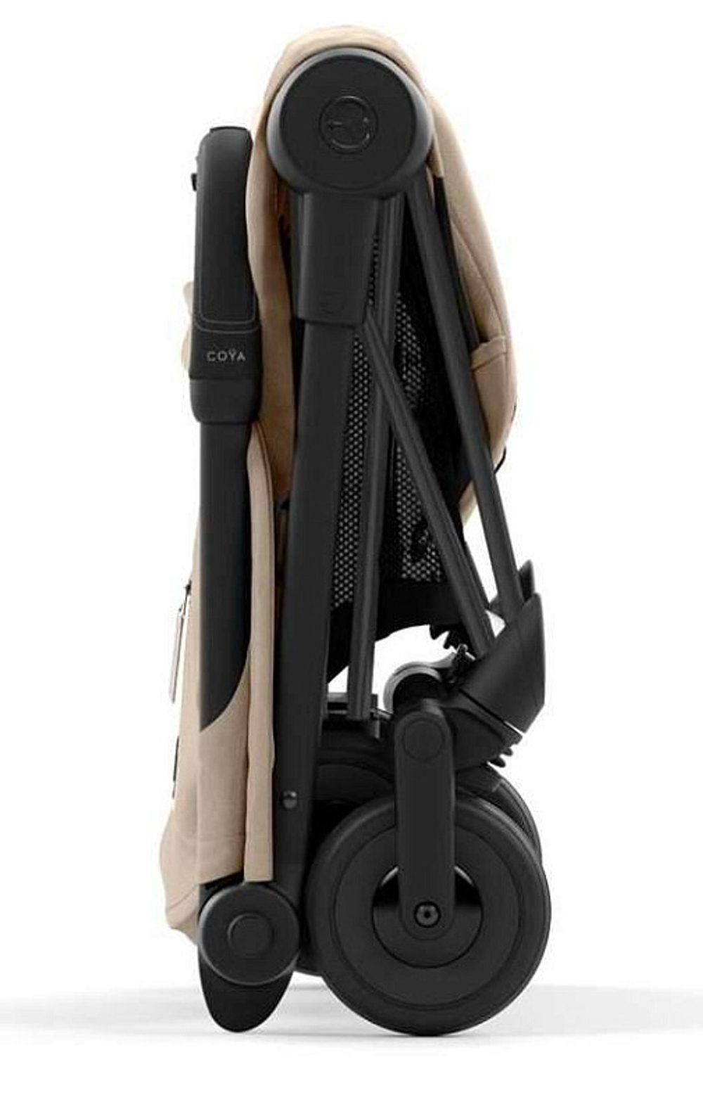 Прогулочная коляска Cybex Coya Cozy Beige с дождевиком и бампером/Matt Black 522005623