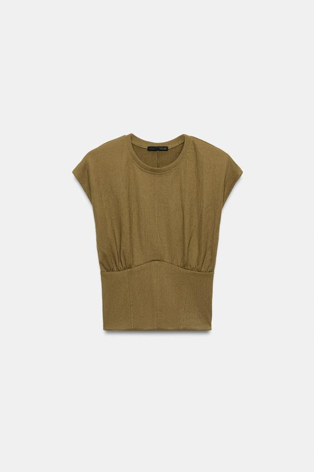 ZARA ТОП В КОРСЕТНОМ СТИЛЕ, ХАКИ