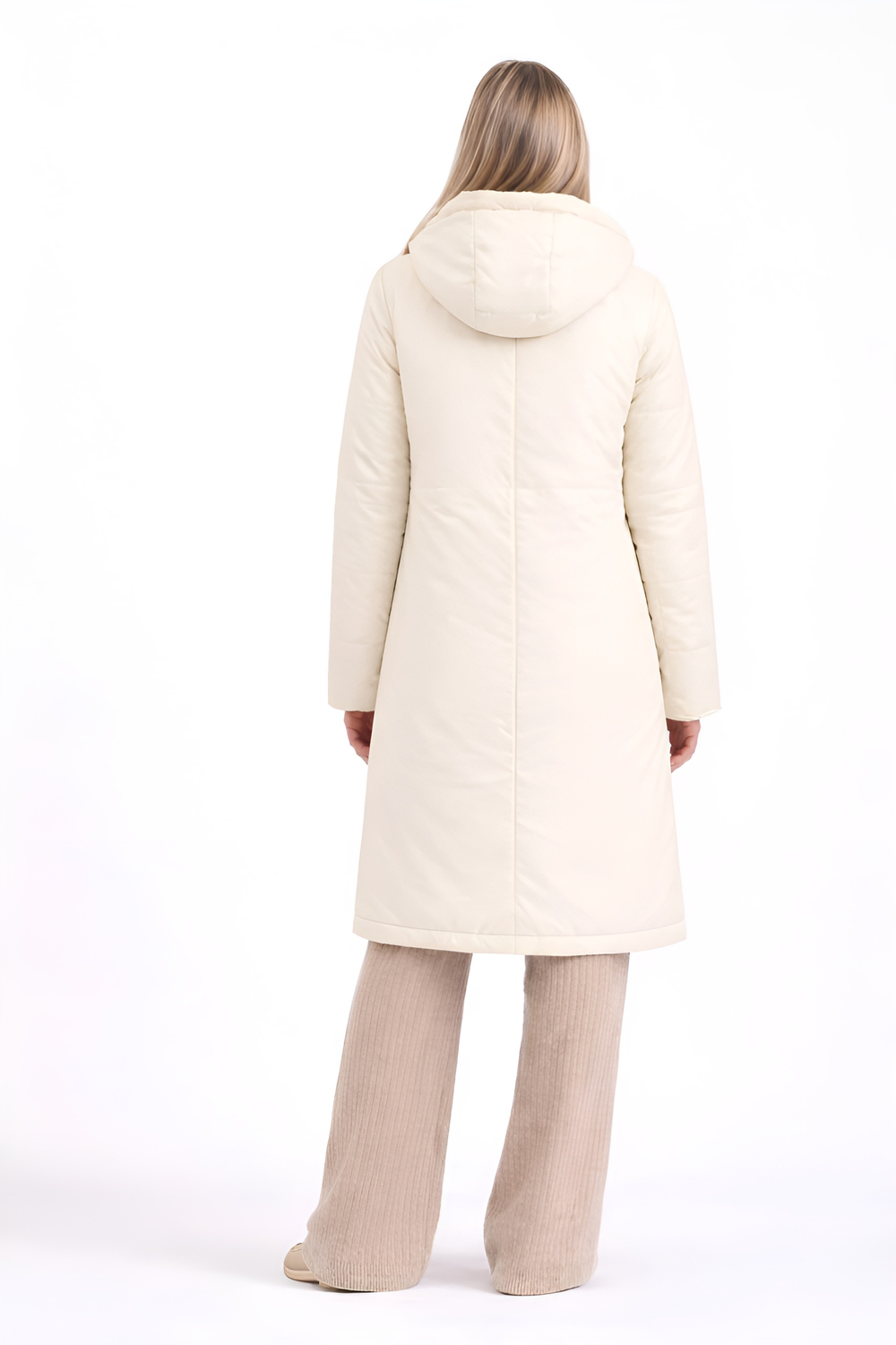 Полупальто  женское демисезонное "HN-1" молочный