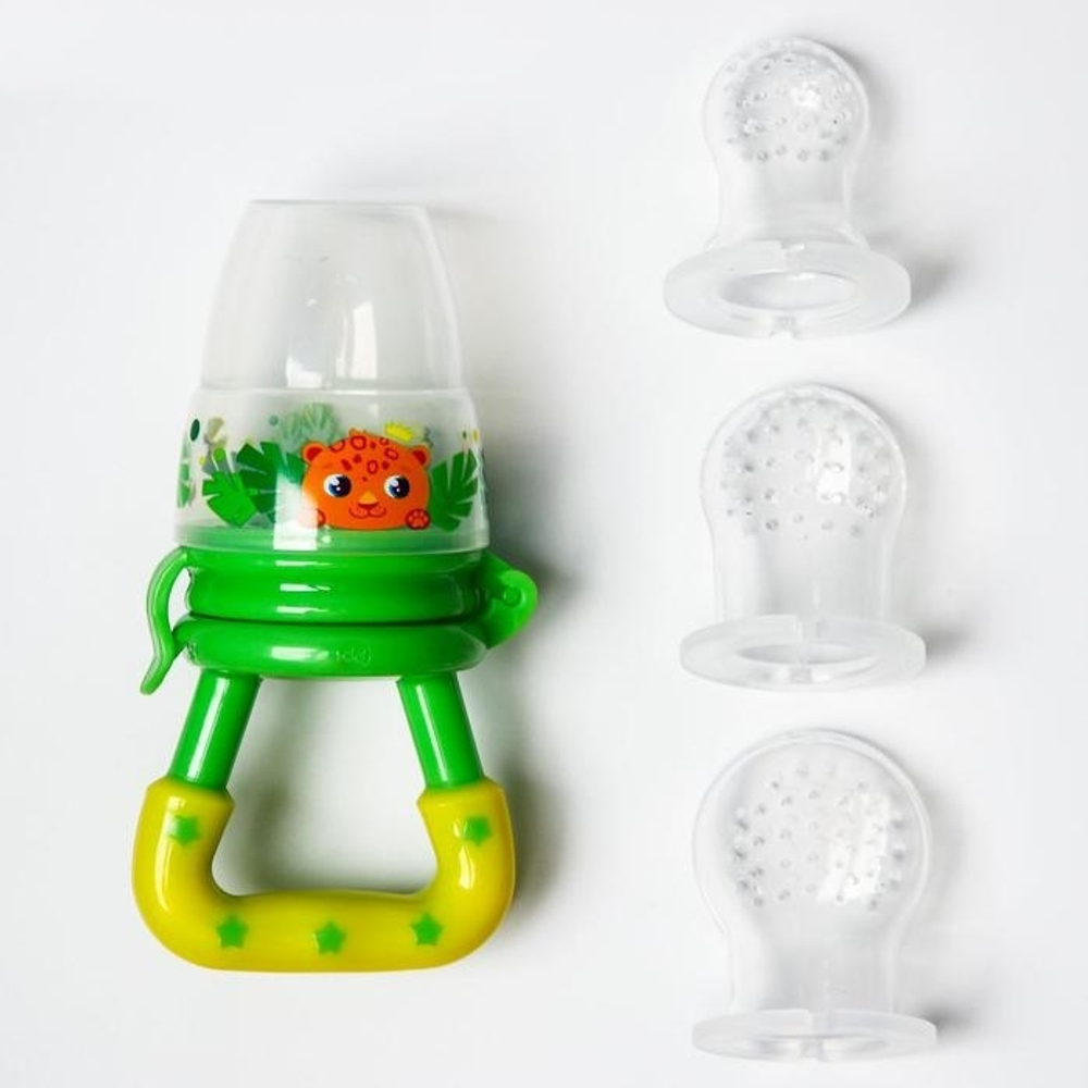 5057904 Соска для прикорма "Леопард" в наборе с силиконовыми сеточками 2шт