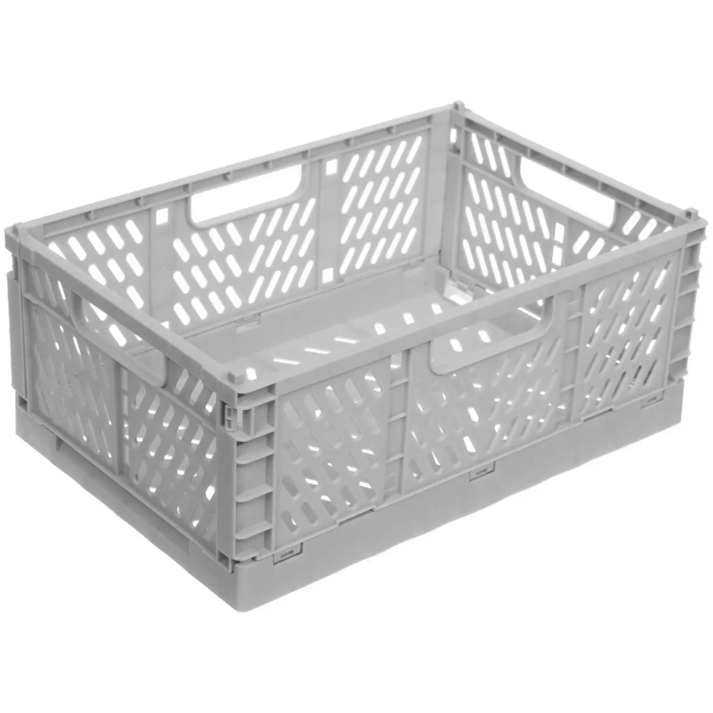 Ящик для хранения складной «ДЭСПО», цвет серый, 30.5*19.7*12.5