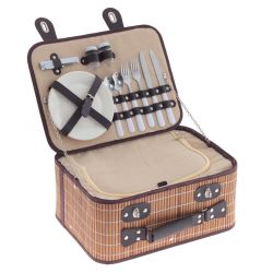 GAEM Корзина для пикника на 2 персоны с холодильным отделением, L40 W32 H17,5 см