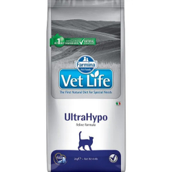 Сухой корм FARMINA Vet Life Cat Ultrahypo для кошек при пищевой аллергии - 10 кг