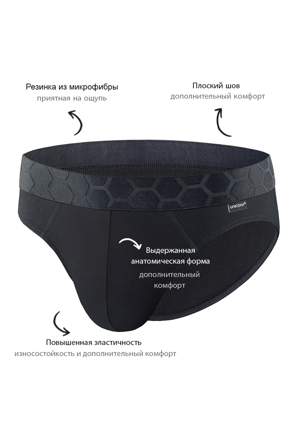 Мужские трусы PB40 Черный Uniconf