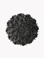 Кольцо Георгин XL, серый фарфор