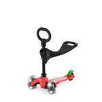 Самокат Mini Micro 3 в 1 Limpopo Красный LED с бутылочкой совы