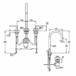 Смеситель для раковины Kludi Nova Fonte Puristic 201430515 хром