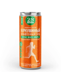 Куркуминный эль Пребио «Персик + Манго + Имбирь»