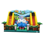 Надувная горка "Главный слон"