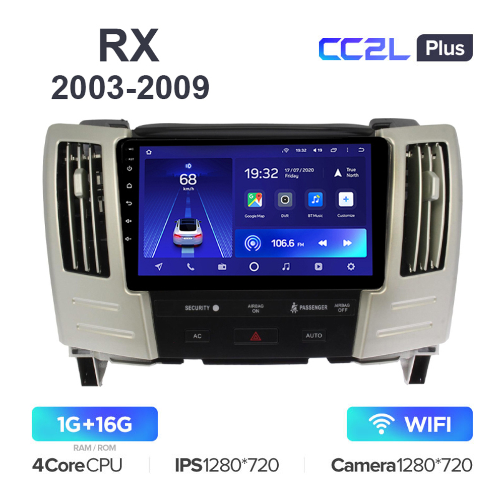Teyes CC2L Plus 9" для Lexus RX 2003-2009