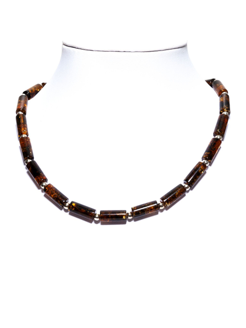 Чокер из натурального янтаря, длина 41 см. Чокер ручной работы из Калининграда
