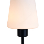 Настольный светильник 1х60Вт Е27, металл/стекло, черный/белый