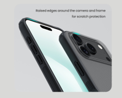 Противоударный чехол тонированный прозрачный для iPhone 17 Pro, серия Super Frosted Shield Pro от Nillkin