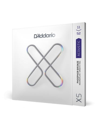 Струны для акустической гитары 11-52 D'Addario XS XSAPB1152
