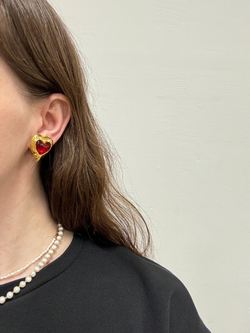Клипсы сердечки Sonia Rykiel