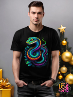 Футболка Неоновая змея