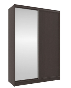 Шкаф-купе двухдверный с зеркалом 1600 Домашний Венге