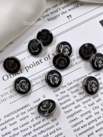 Пуговицы ЛП. лого герб черная эмаль