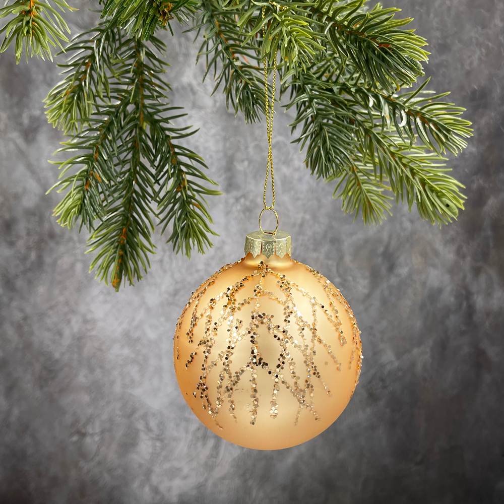 Набор шаров 7см 18шт ChristmasDeLuxe золотой микс