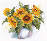 "Подсолнухи"-2-08 вышивка
