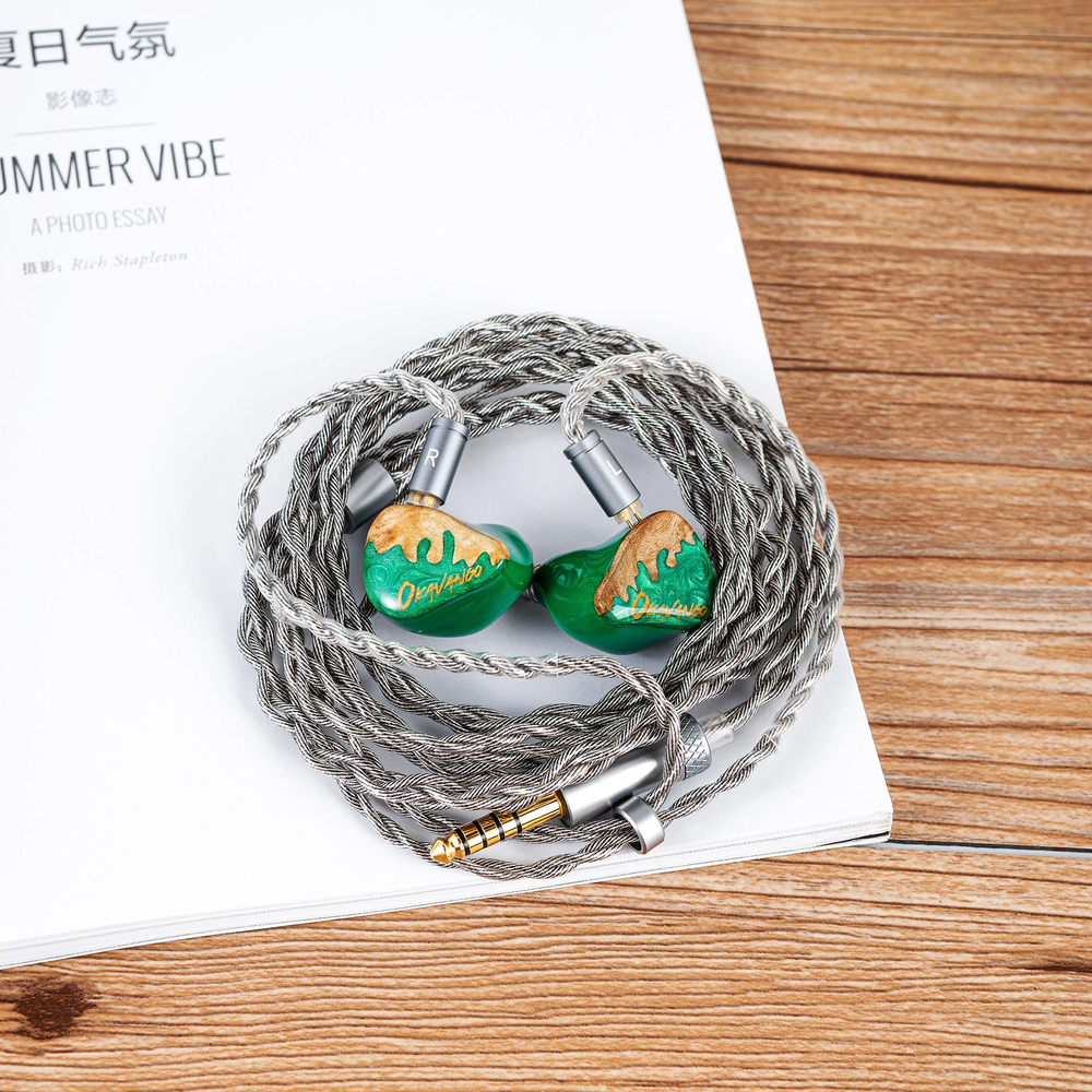 Наушники проводные Hisenior Cano Cristalles, без микрофона, внутриканальные, 4.4 мм, 3.5 мм, 2.5 мм