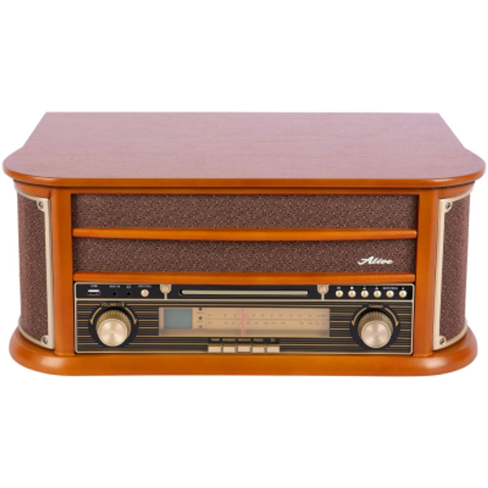 Проигрыватель виниловых пластинок Alive Audio Oldtimer Wood