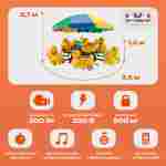 Электрическая Аттракцион карусель «Утята», 3,5х2,7 м