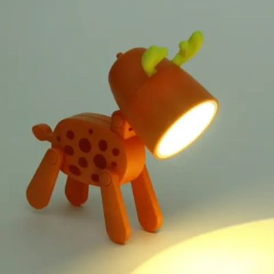 Настольная лампа «Sweet - Жирафик» LED 5,5*5,5*9,6 см, батарейки AG3 0.2W, Оранжевый