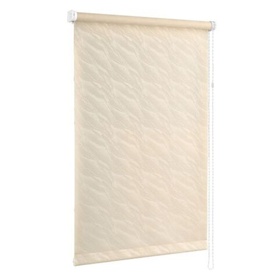 Рулонная штора Веда жаккард, 160х81 см, шир.крепл. 85 см, беж, СРШ-01МЭ-834