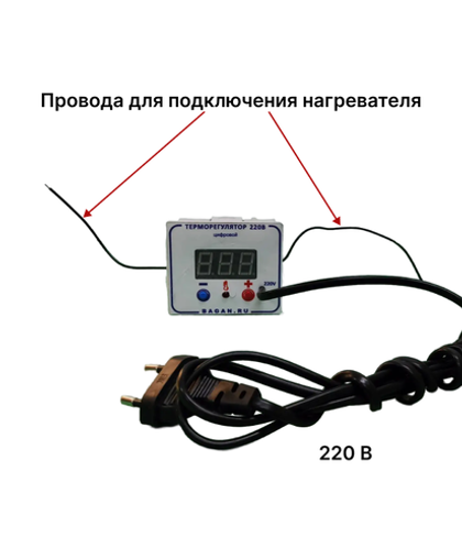 Терморегулятор Наседка цифровой 220 В (100 Вт)