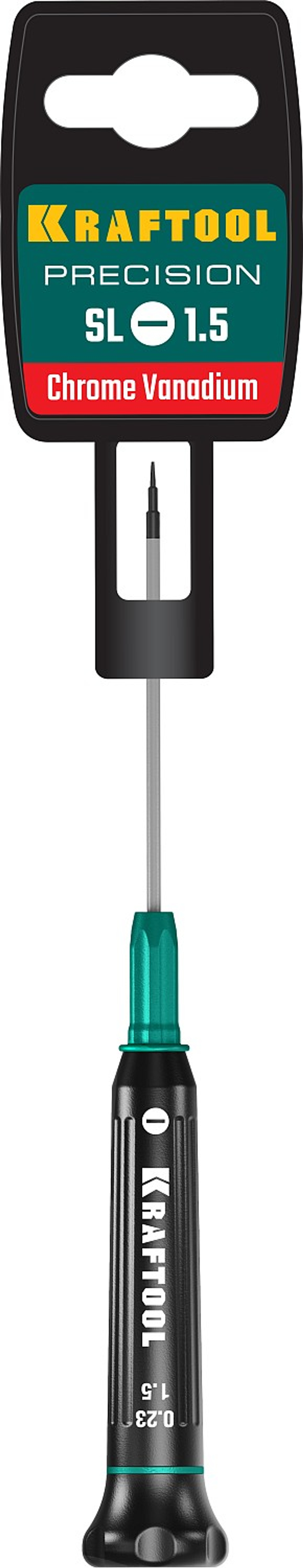 KRAFTOOL Precision SL1.5, отвертка для точных работ (25681-1.5)