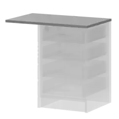 Крышка к приставным тумбам А-706.Ф Серый 730x450x22 Арго