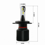 Cветодиодные лампы H4 Sariti J1 Seoul Csp, 5500К, 12V, 25W, EMC (комплект, 2шт)