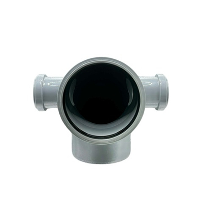 Отвод канализационный TEBO универсальный с выходом (левый+правый) Ø110/50x90°