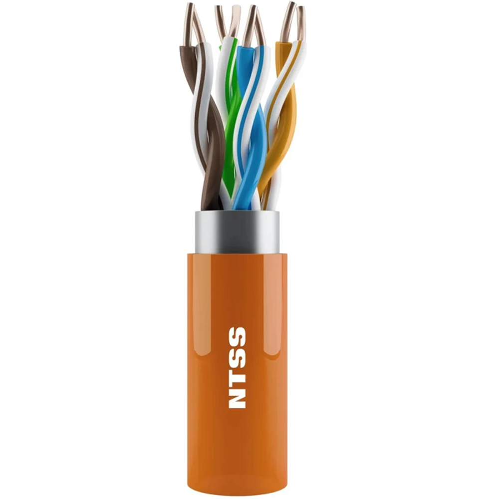 Кабель витая пара F/UTP 5e кат. 4 пары NTSS NTSS-IN-FTP4-5e-LSZH-OR