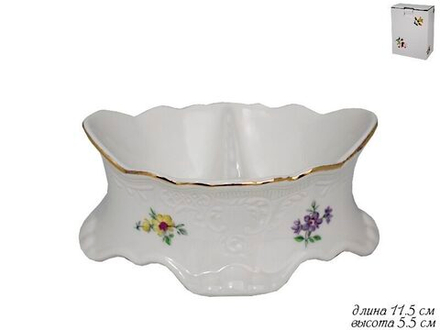 Lenardi 105-316 Сольница ЦВЕТЫ в под.уп.(х48)Фарфор