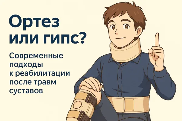 Ортез или гипс — что выбрать при травме сустава