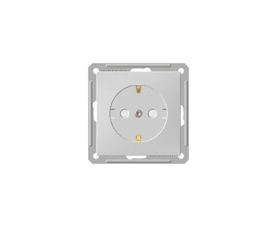 Розетка с заземлением и защитными шторками, белая WESSEN 59 Systeme Electric RS16-152-1-86
