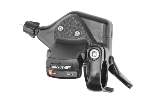 Шифтер/манетка правый Microshift TS71-9R, 9-ти скоростной с тросом 2050 мм, арт. 590127