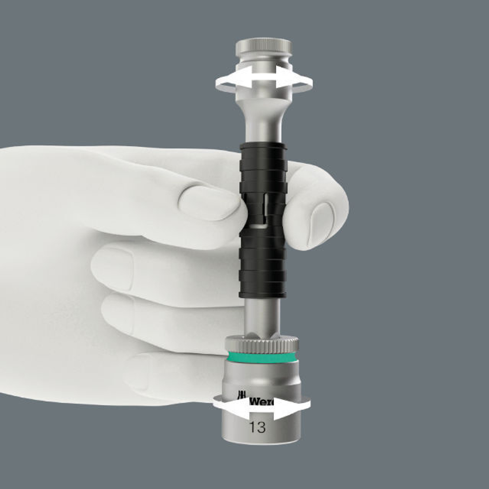 Удлинитель Wera Zyklop со стопором flexible-lock 8796 SB 3/8"