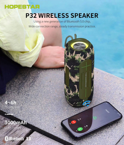 Портативная акустика Hopestar P32, 20 Вт, синий
