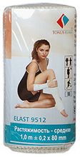 Бинт эластичный компрессионный Tonus Elast 9512 средней растяжимости (1 м х 8 см)