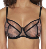 Бюстгальтер plus size хищной расцветки с мягкими чашками (Размер: 90H) (Цвет: тигровый)