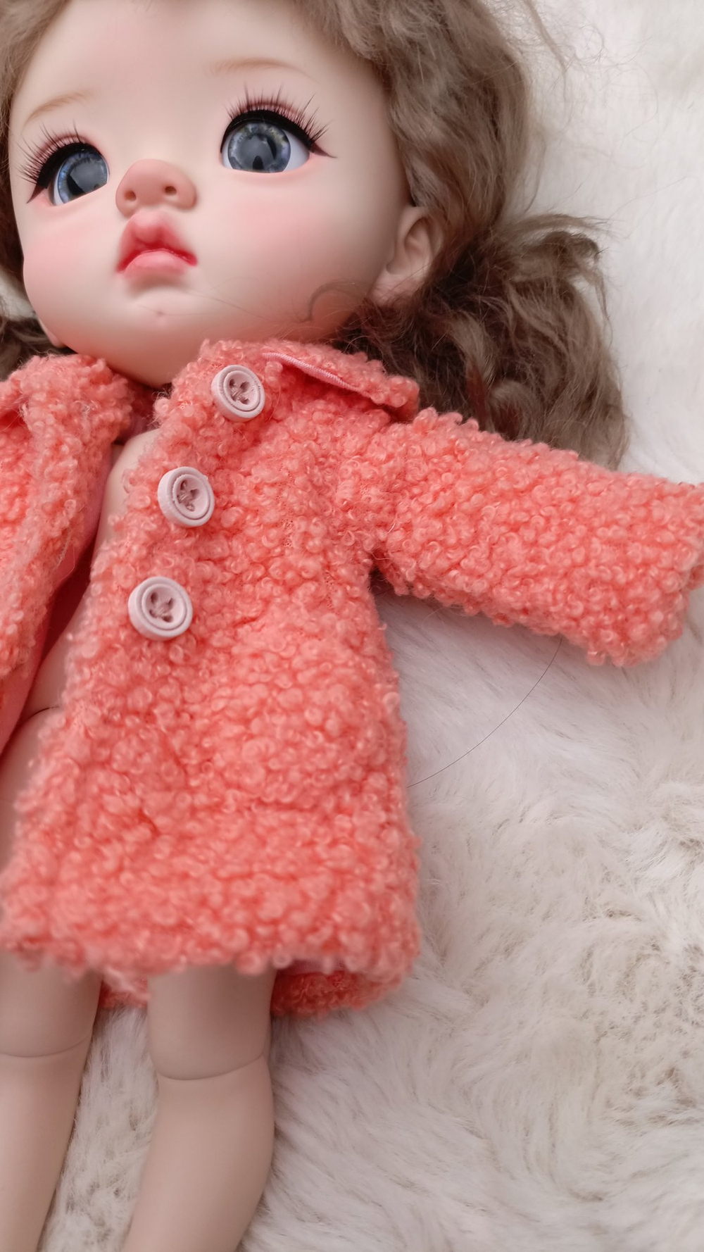 Пальто красное