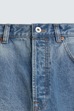 ZARA ДЖИНСЫ BAGGY FIT, СИНИЙ/ИНДИГО